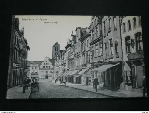 Wismar - Krämer-Strasse , ca. 1910 , alte Ansichtskarte , AK , CPA !