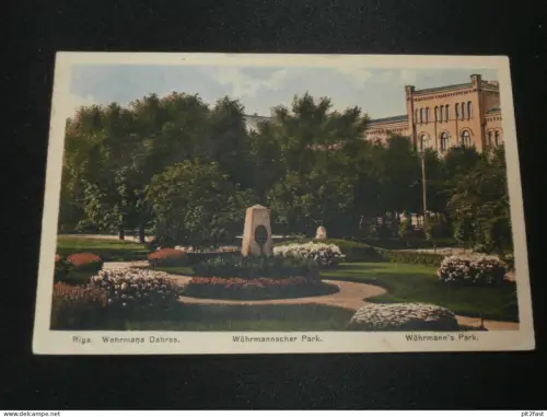 Riga - Wörmannscher Park , 1932 , Lettland , Russland ,  alte Ansichtskarte , AK , CPA !