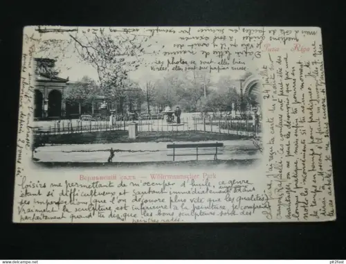 Riga - Wörmannscher Park , 1903 , Lettland , Russland ,  alte Ansichtskarte , AK , CPA !
