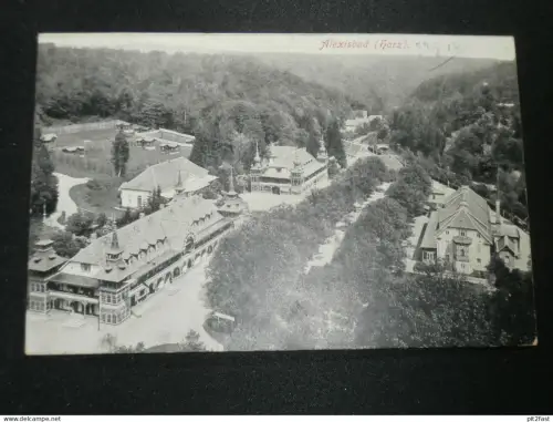 Alexisbad b. Harzgerode i. Harz , 1911 , Bahnpost , alte Ansichtskarte , AK , CPA !