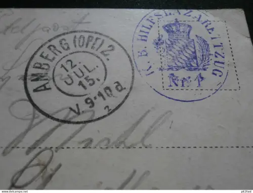 Budapest - Elisabethring , 1915 , Bayr. Hilfslazarettzug Nr.° 1 , Stempel !!! Amberg ,  alte Ansichtskarte , AK , CPA !