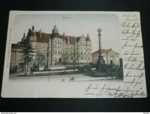 Füsilier Regiment No° 90 in Rostock - Güstrow - Schloss , 1901 , alte Ansichtskarte , AK , CPA !