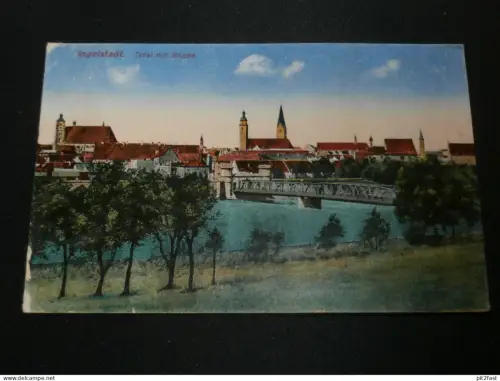 Ingolstadt - Panorama , 1917 , alte Ansichtskarte , AK , CPA !