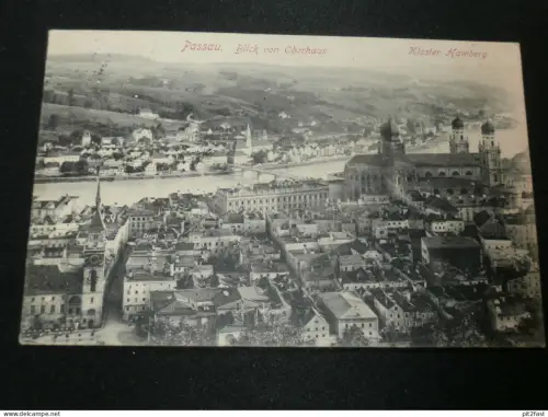Passau - Blick von Oberhaus , Kloster Hamberg , ca. 1910 , alte Ansichtskarte , AK , CPA !