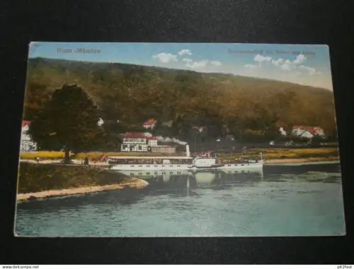 Hann. Münden , Werra und Fulda  , ca. 1910 , alte Ansichtskarte , AK , CPA !