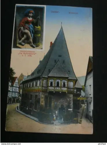 Goslar - Brusttuch ,1925 , Stempel !! , alte Ansichtskarte , AK , CPA !