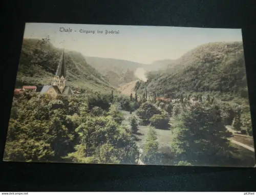 Thale - Eingang ins Bodetal , 1912 , alte Ansichtskarte , AK , CPA !