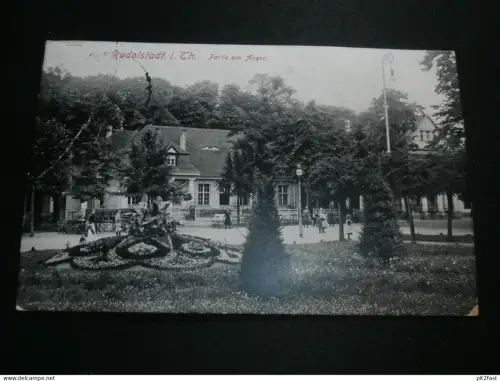 Rudolstadt - Partie am Anger , 1915 , alte Ansichtskarte , AK , CPA !