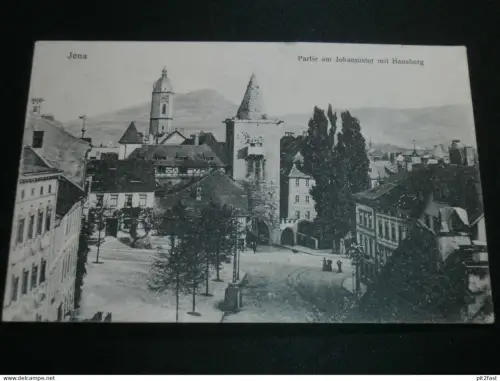 Jena - Partie am Johannistor mit Hausberg , 1916 , Feldpost , alte Ansichtskarte , AK , CPA !