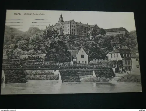 Gera - Schloss Osterstein , 1915 , Feldpost , alte Ansichtskarte , AK , CPA !