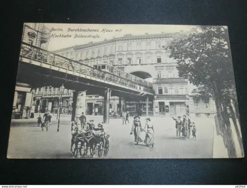 Berlin - Hochbahn Bülowstrasse , ca. 1910 , Eisenbahn , alte Ansichtskarte , AK , CPA !