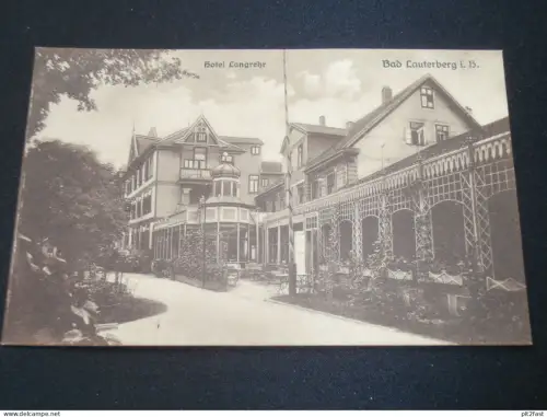 Bad Lauterberg i. Harz , ca. 1910 , Hotel Langrehr , alte Ansichtskarte , AK , CPA !