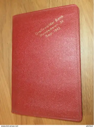 altes Sparbuch Greifswald , 1942 - April 1945 , Friedrich Karl Schroeder in Greifswald , Mecklenburg , Sparkasse , Bank