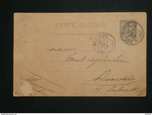 Emil Lychenheim in Schwartau b. Lübeck , 1891 , Petit & Panzel in Paris !!