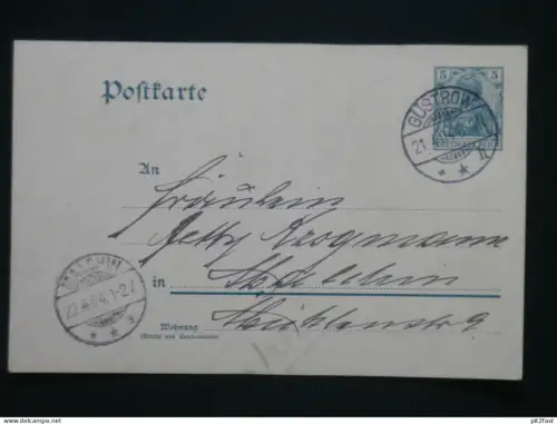 alte AK - Steno / Geheimschrift , 1904 , Betty Krogmann in Malchin , Güstrow i. Mecklenburg  !!