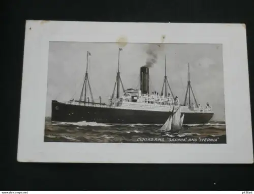 Saxonia und Ivernia , ca. 1910 , Schiff , Schiffe , Dampfer , Marine , alte Ansichtskarte , AK , CPA