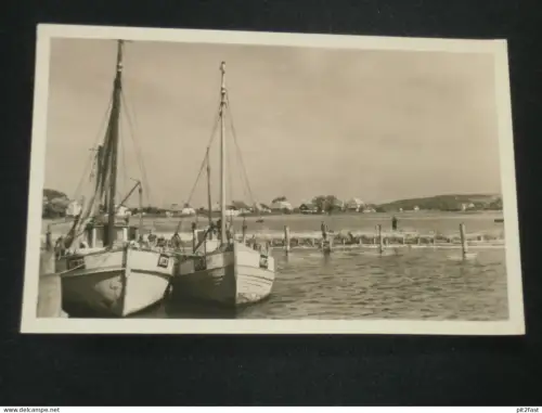 Vitte a. Hiddensee , ca. 1950 , Segelboote , Schiff , Schiffe , Boote , Marine , alte Ansichtskarte , AK , CPA