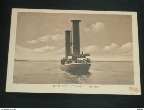 Rotorschiff Buckau , 1925 , Schiff , Schiffe , Dampfer , Marine , alte Ansichtskarte , AK , CPA