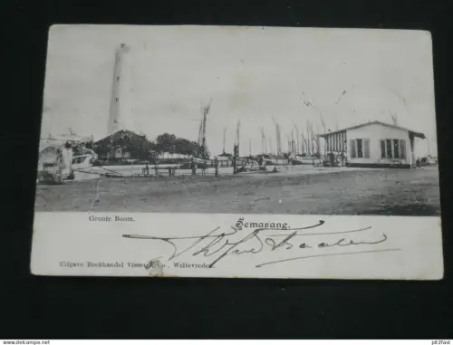 Semarang auf Java , 1903 , Groote Boom , Indonesien , Indonesia , Ansichtskarte , AK , CPA !!