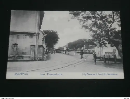 Semarang auf Java , ca. 1910 , Hoek Westerwallstraat , Indonesien , Indonesia , Ansichtskarte , AK , CPA !!