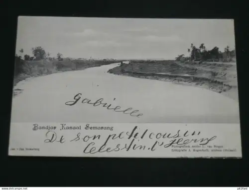 Semarang auf Java , ca. 1910 , Bandjaar Kanaal , Indonesien , Indonesia , Ansichtskarte , AK , CPA !!