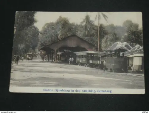 Semarang auf Java , 1914 , Eisenbahn , Indonesien , Indonesia , Ansichtskarte , AK , CPA !!