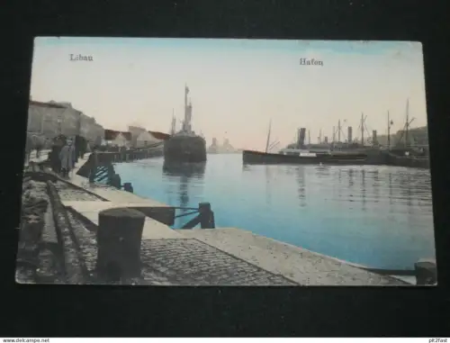Libau / Liepāja / Лиепая , 1917 , Kurland , Schiff , Schiffe , Lettland , Ansichtskarte , AK !!