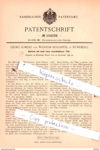 original Patent - Sidney Leetham in Hungate und Henry Simon in Manchester , 1897 , Hauswirthschaftliche Geräthe !!!