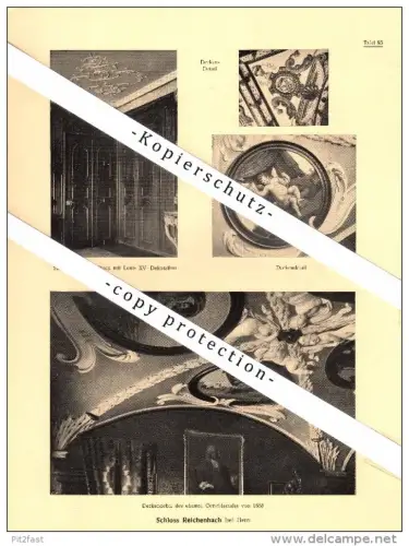 Photographien / Ansichten , 1922 , Schloss Reichenbach b. Bern , Prospekt , Architektur , Fotos !!!