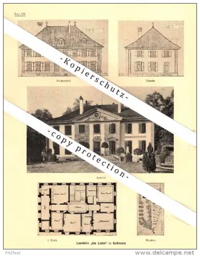 Photographien / Ansichten , 1922 , Landgut in Kehrsatz , Prospekt , Architektur , Fotos !!!