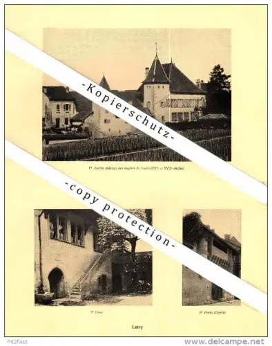 Photographien / Ansichten , 1925 , Lutry , Lausanne , Prospekt , Architektur , Fotos !!!