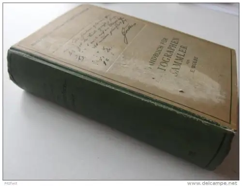 Handbuch für Autographen-Sammler , 1923 , mit Preisen zu sehr seltenen Autographen ,  R.C. Schmidt & Co , Autograph !!!