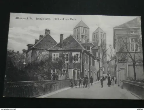 Münster i.W. , Spiegelturm , ca. 1910 , Ansichtskarte ,  AK , CPA !!