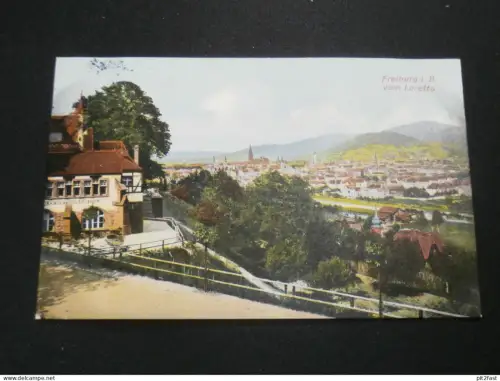 Freiburg i. Breisgau , 1911 , vom Loretto , Panorama , Ansichtskarte ,  AK , CPA !!