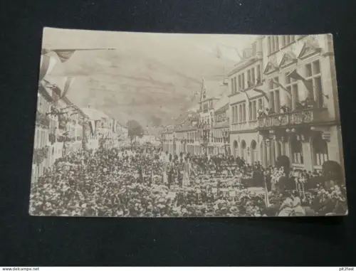 Stadt in Baden Würtemberg mit großer Versammlung , Demonstration , ca. 1910 , Ansichtskarte ,  AK , CPA !!