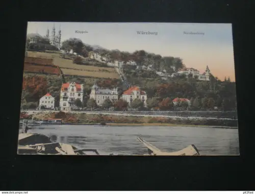 Würzburg - Nicolausburg und Käppele , ca. 1910 ,  Ansichtskarte ,  AK , CPA !!