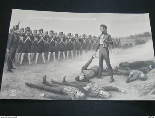Erschiessung der 11 Schill Offiziere in Wesel 1811 , Napoleon , Ansichtskarte ,  AK , CPA !!