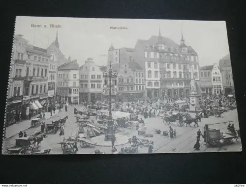 Bonn a. Rhein , 1910 , Marktplatz , Markt , Ansichtskarte ,  AK , CPA !!