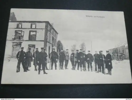 Villers - Le Montagne , 1915 , Fuhrparkkolonne , nach Wulting , Ansichtskarte ,  AK , CPA !!