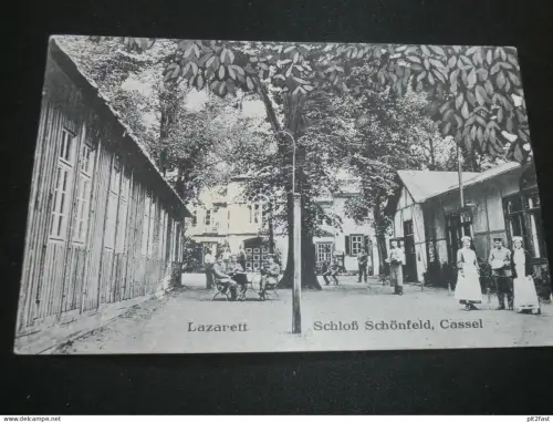 Lazarett - Schloss Schönfeld b. Cassel / Kassel , 1919 , Ansichtskarte ,  AK , CPA !!