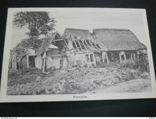 Fromelles , ca. 1918 ,  Zerstörung , Krieg , Ansichtskarte ,  AK , CPA !!