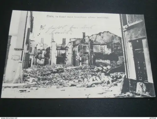 Etain , 1915 , Zerstörung , S.B. Fuhrparkkolonne , n. Wulting Ansichtskarte ,  AK , CPA !!