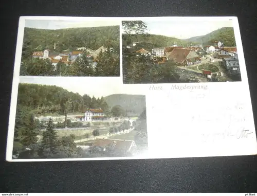 Mägdesprung b. Harzgerode , Ansichtskarte , 1905 , n. Luisenburg ,  AK , CPA !!