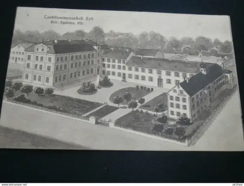 Zell a.d. Roth - b. Rot an der Rot , 1915 , Taubstummenanstalt , n. Wulting , Ansichtskarte , AK , CPA !!