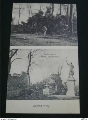 Vimy , ca. 1915 , Statue und Grotte , Ansichtskarte , AK , CPA !!