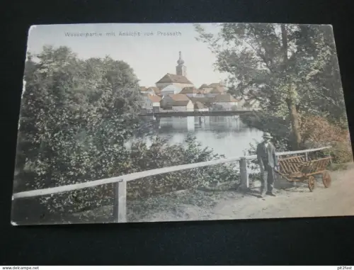 Pressath - Wasserpartie mit Panorama  ,. 1915 , Wulting / Untertraubenbach , Cham , Ansichtskarte , AK , CPA !!