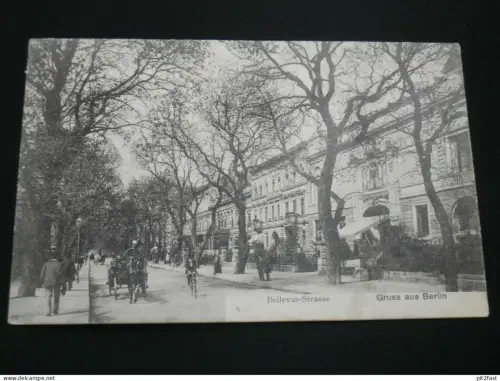 Berlin - Bellevue-Strasse , 1908 ,  Ansichtskarte , AK , CPA !!