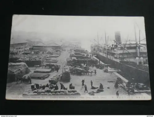 Schiff , Dampfer , Beladung am Hafen , 1910 , Schiffe , Ansichtskarte , AK , CPA !!