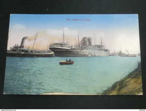 Libau / Liepāja / Лиепая , ca. 1910 , Kurland , Schiff , Schiffe , Lettland , Ansichtskarte , AK !!