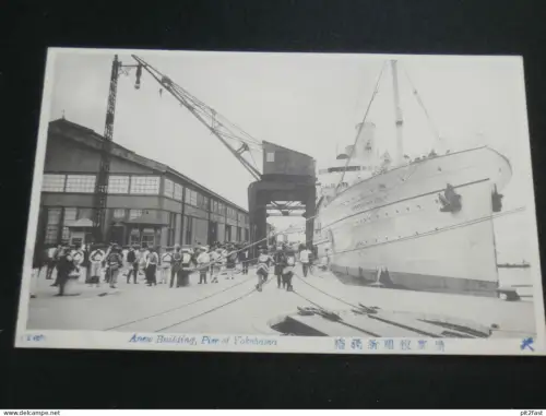 Schiff / Kreuzer in Yokohama , ca. 1920 , Dampfer , Schiffe , Ansichtskarte , AK , CPA !!